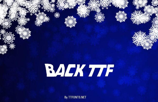 Back ttf example