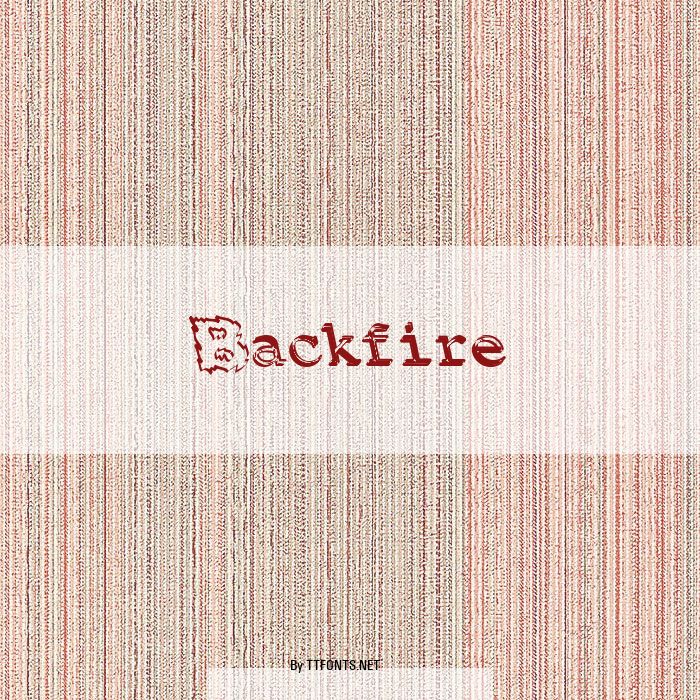 Backfire example