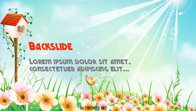 Backslide example