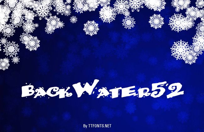 BackWater52 example