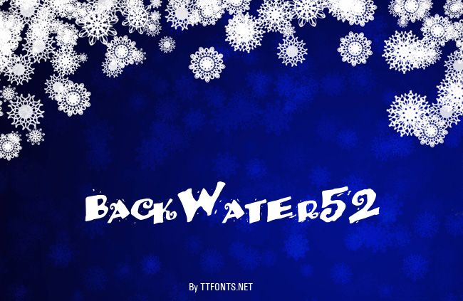 BackWater52 example