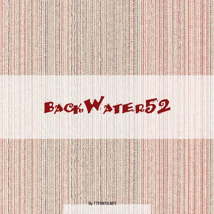 BackWater52 example