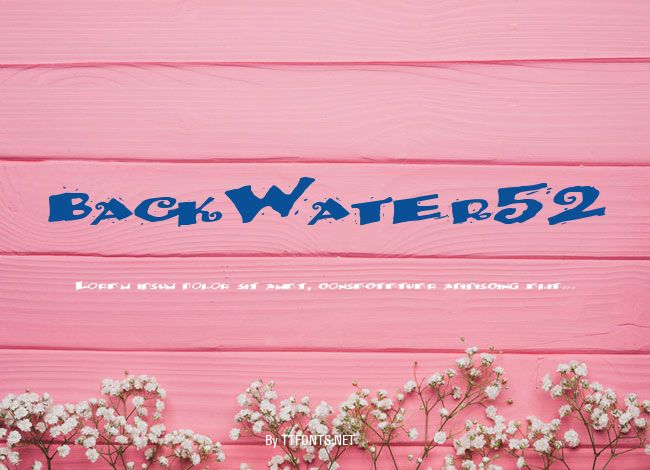 BackWater52 example