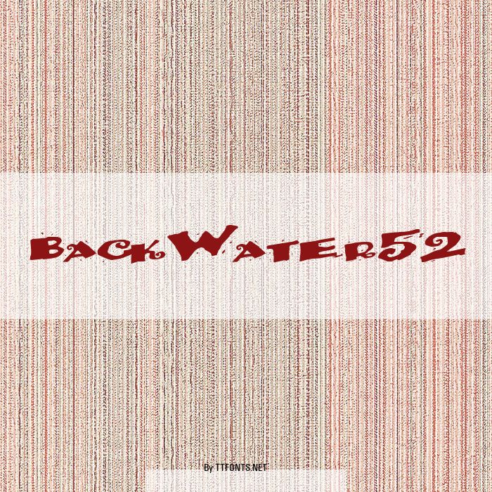 BackWater52 example