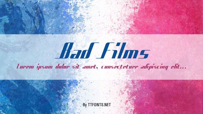 Bad Films example