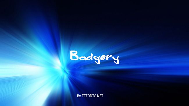 Badgery example