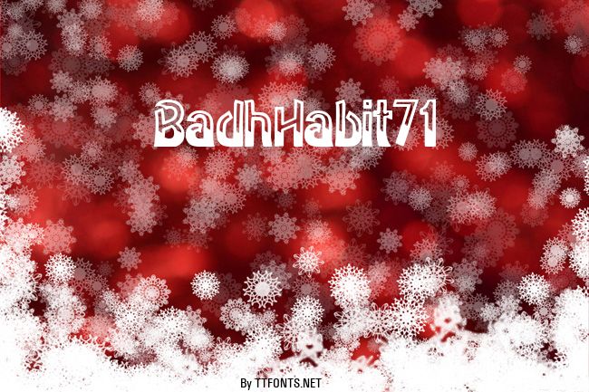 BadhHabit71 example