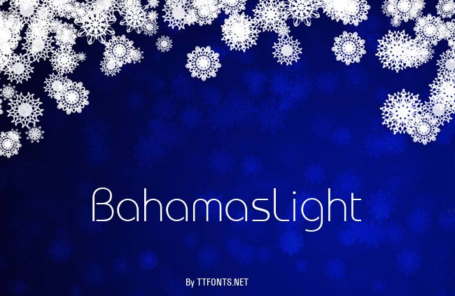 BahamasLight example