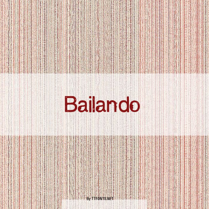 Bailando example