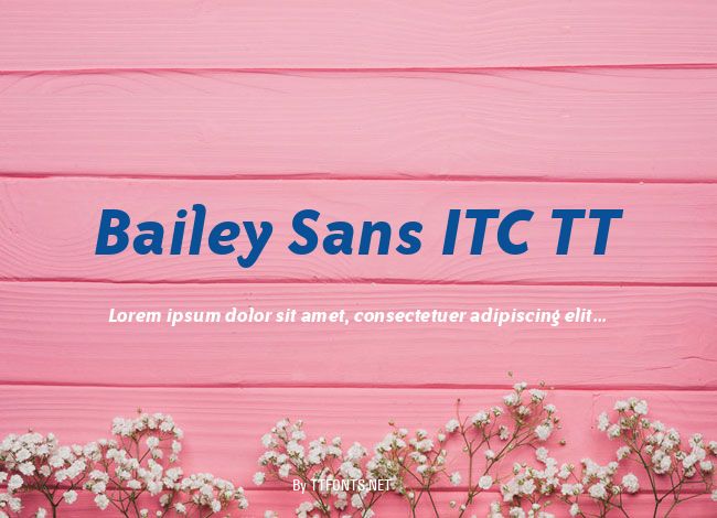 Bailey Sans ITC TT example