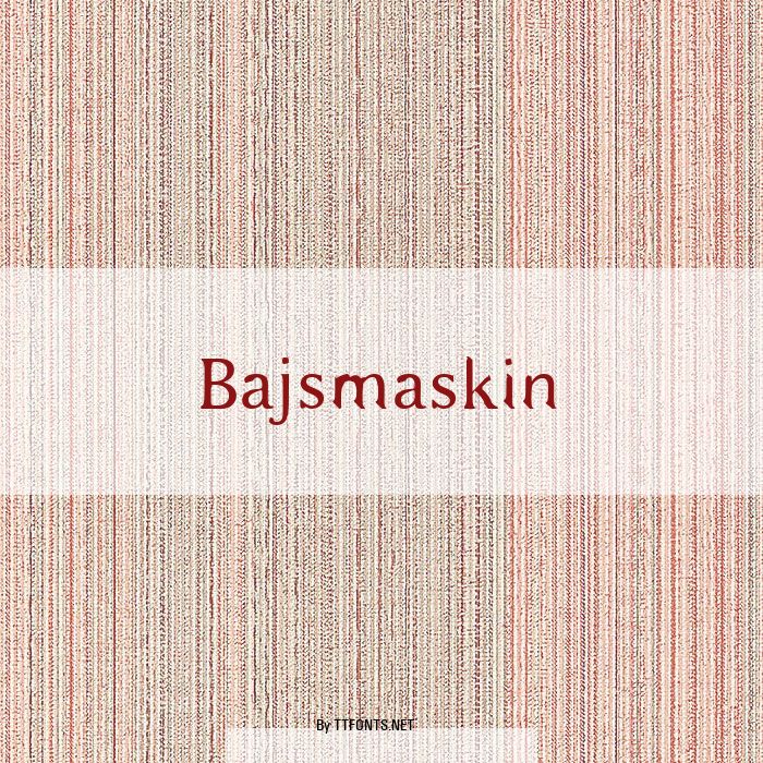 Bajsmaskin example