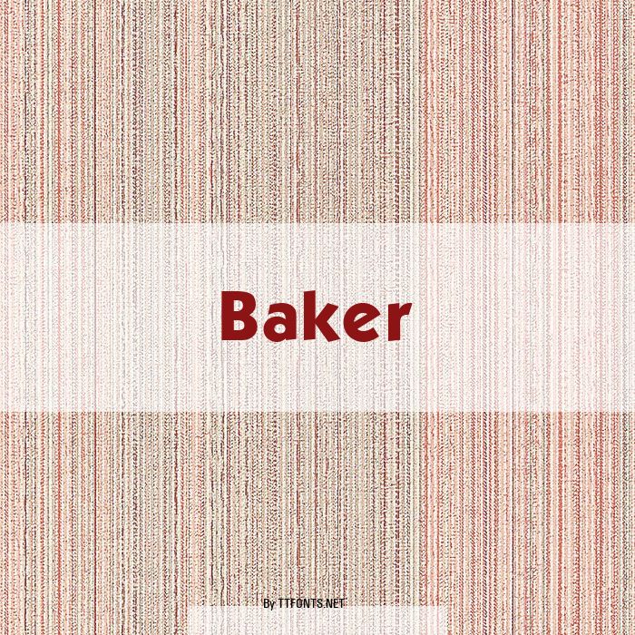 Baker example