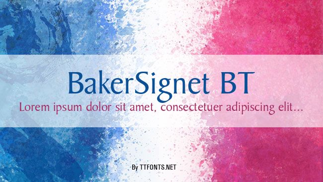 BakerSignet BT example