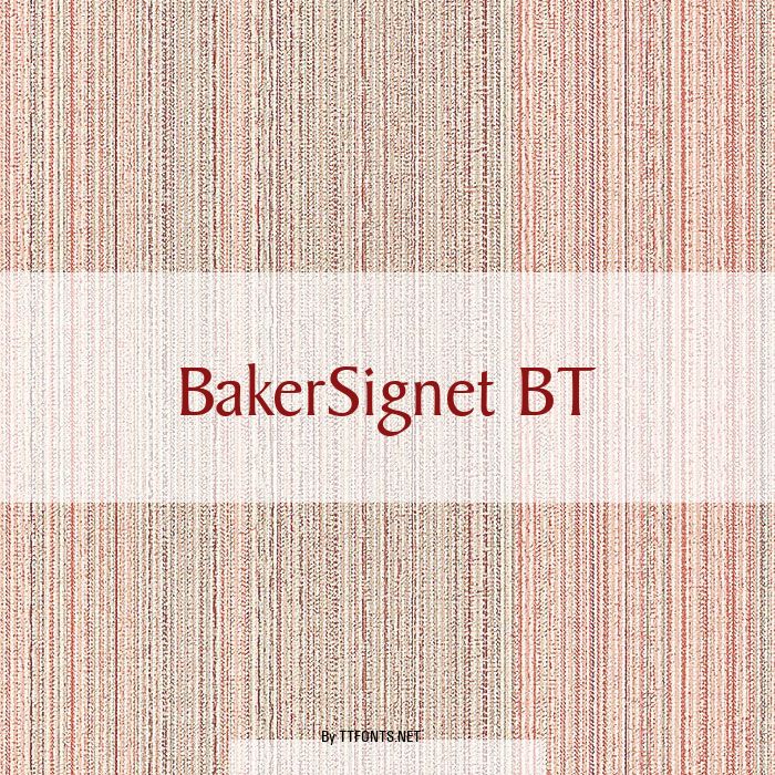 BakerSignet BT example