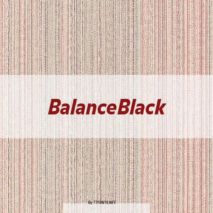 BalanceBlack example