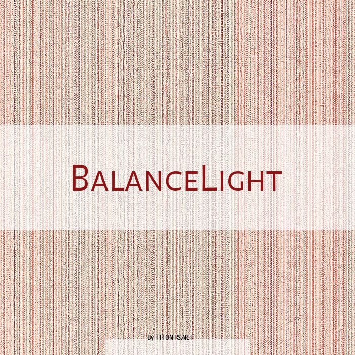BalanceLight example