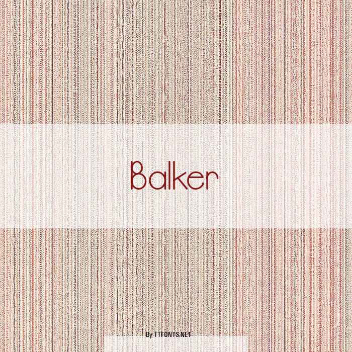 Balker example