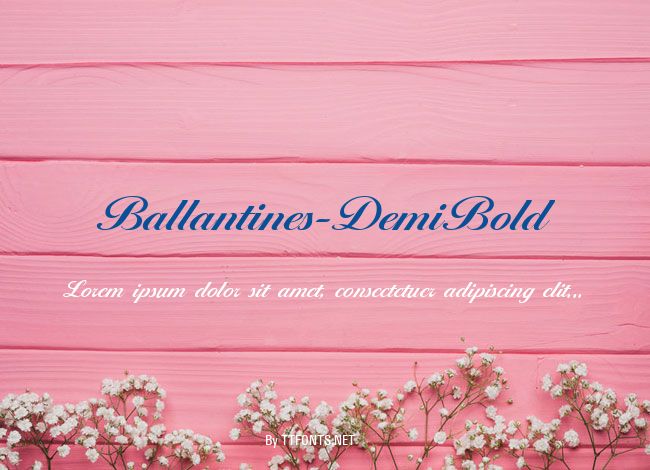 Ballantines-DemiBold example