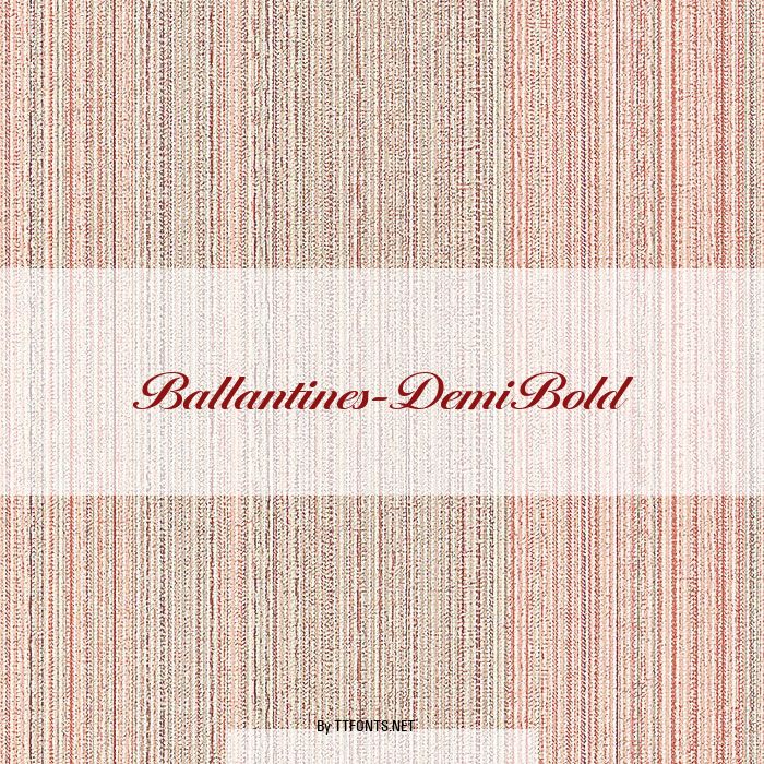 Ballantines-DemiBold example