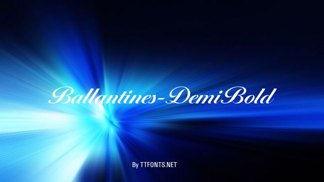Ballantines-DemiBold example