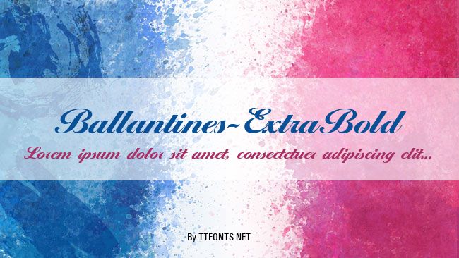 Ballantines-ExtraBold example