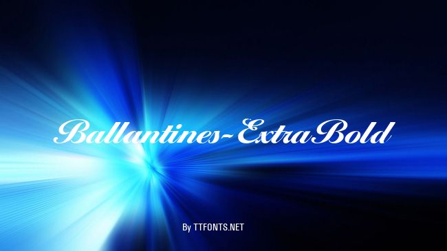 Ballantines-ExtraBold example