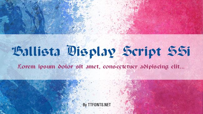 Ballista Display Script SSi example