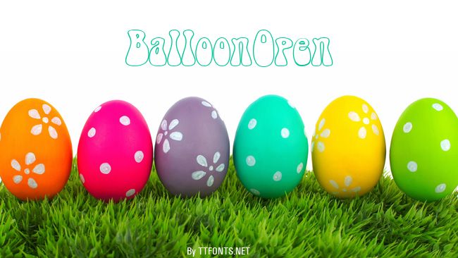 BalloonOpen example