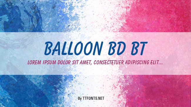 Balloon Bd BT example