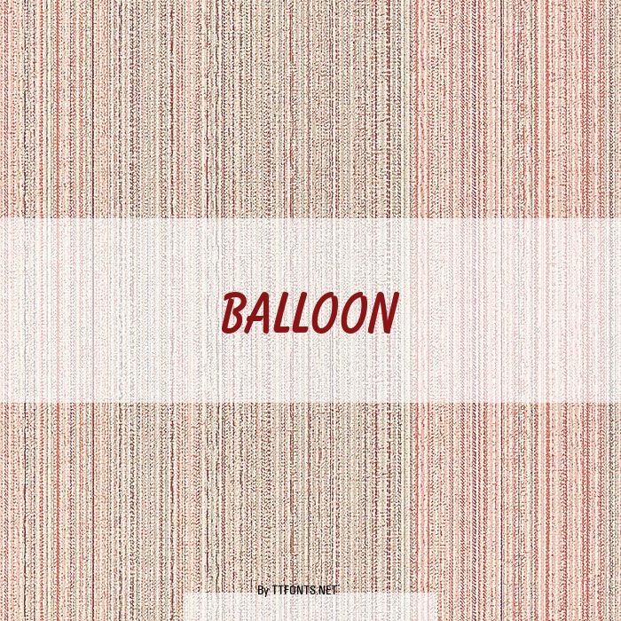 Balloon example