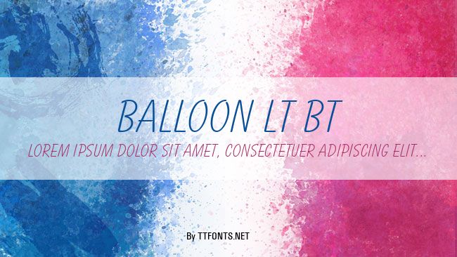 Balloon Lt BT example