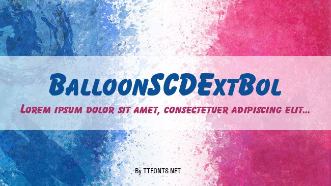BalloonSCDExtBol example