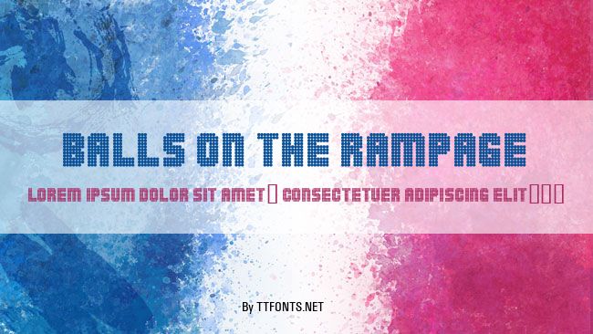 Balls on the rampage example