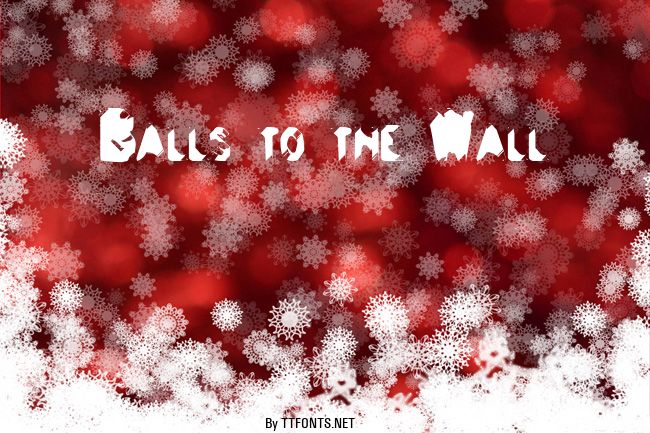Balls to the Wall example