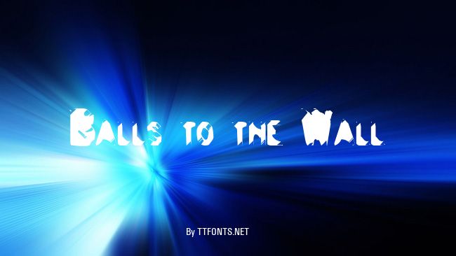 Balls to the Wall example