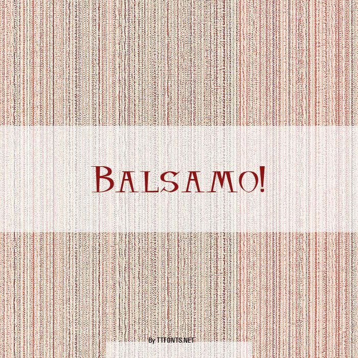 Balsamo! example