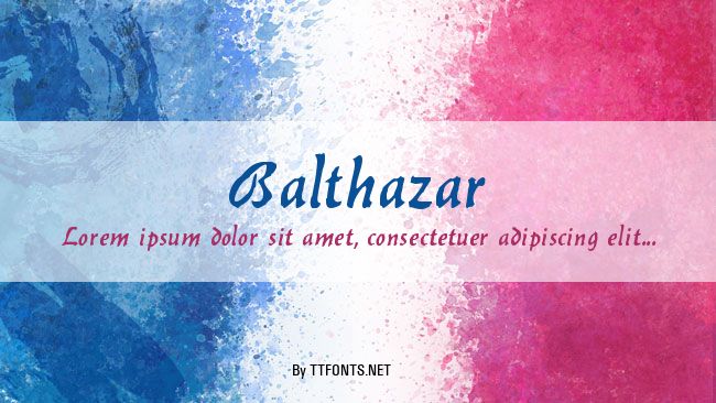 Balthazar example