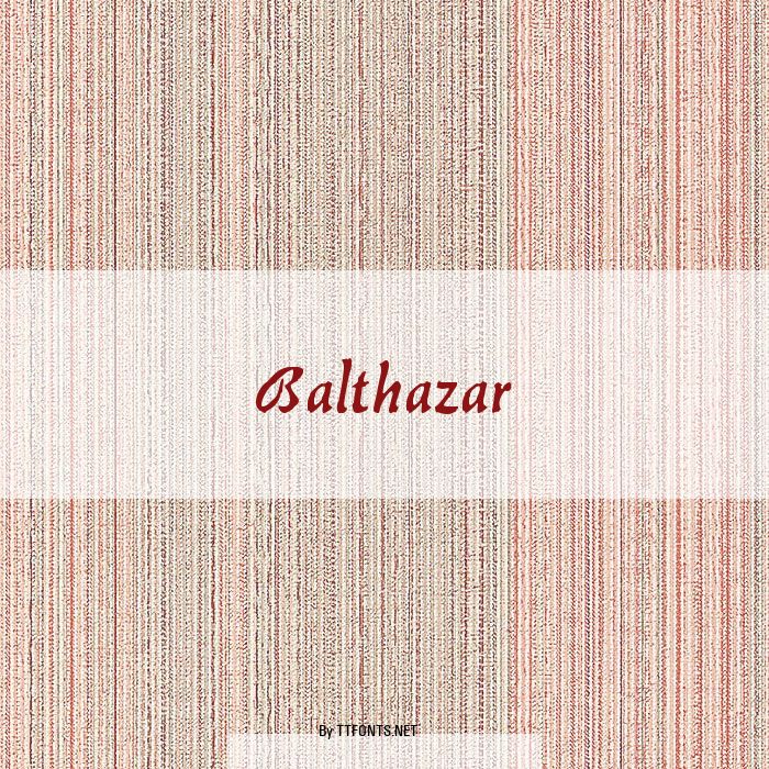 Balthazar example