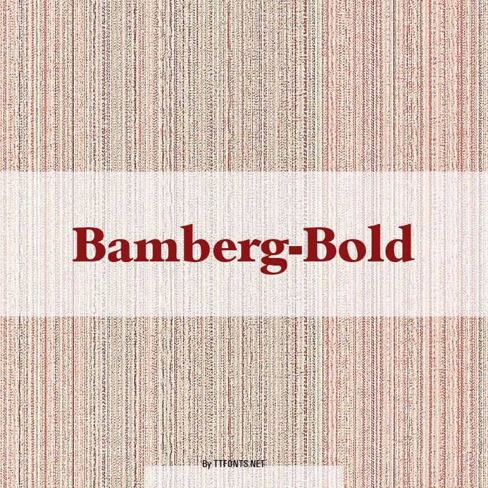 Bamberg-Bold example