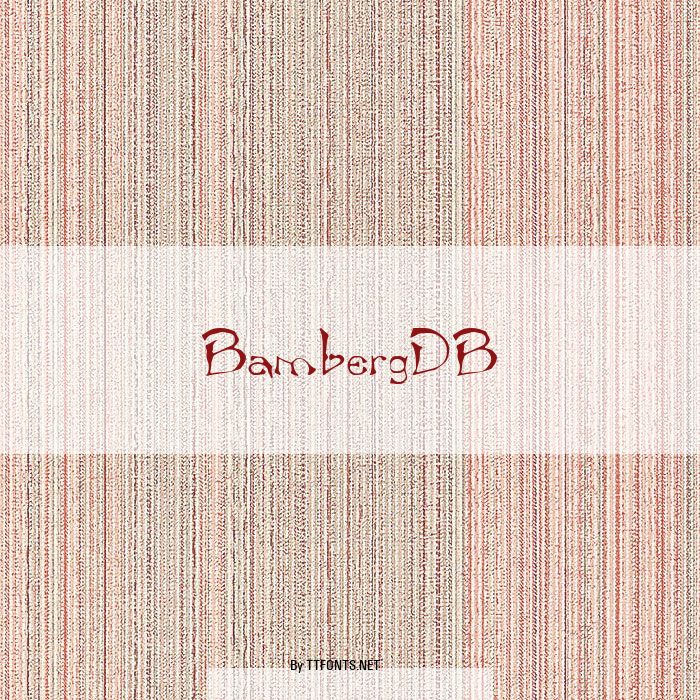 BambergDB example