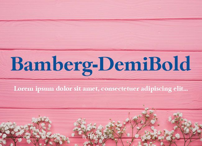 Bamberg-DemiBold example