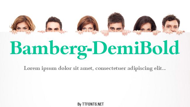 Bamberg-DemiBold example