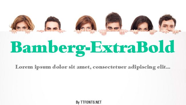 Bamberg-ExtraBold example