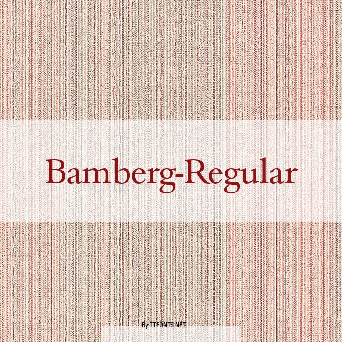 Bamberg-Regular example