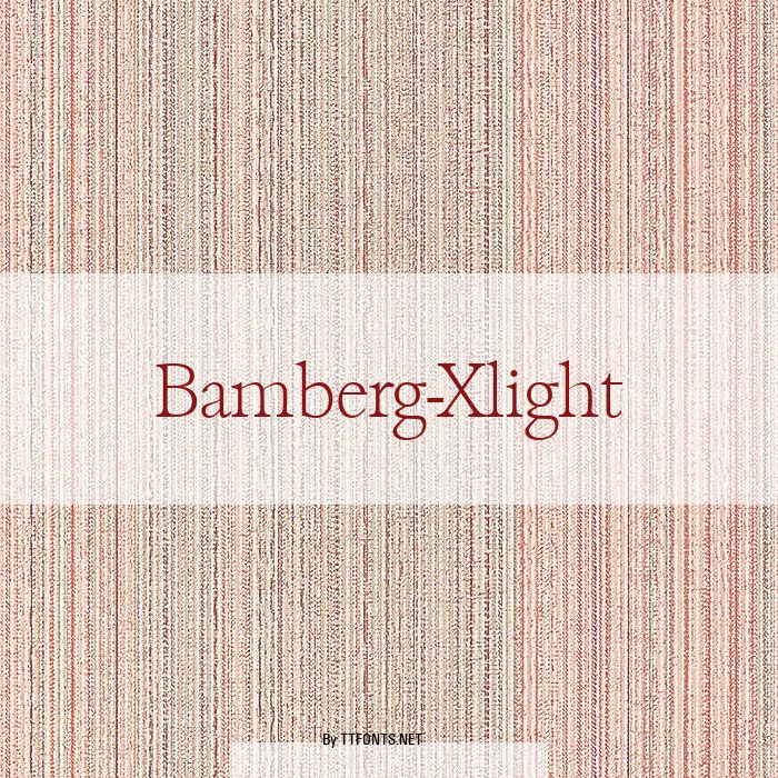 Bamberg-Xlight example