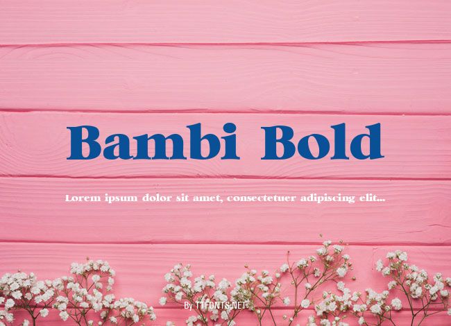 Bambi Bold example