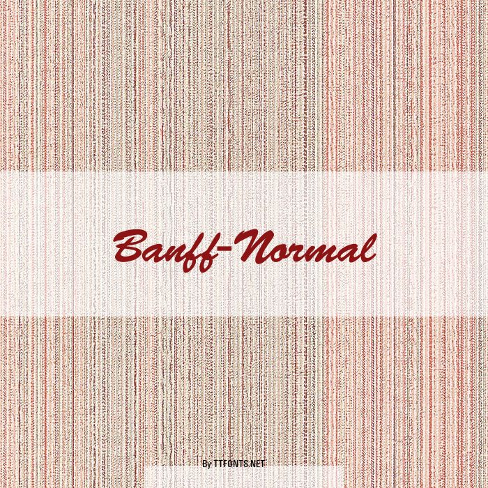Banff-Normal example