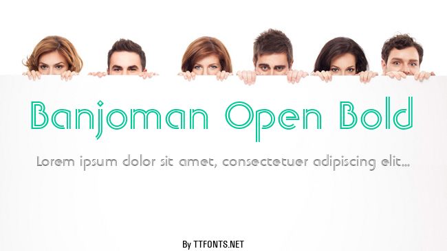 Banjoman Open Bold example