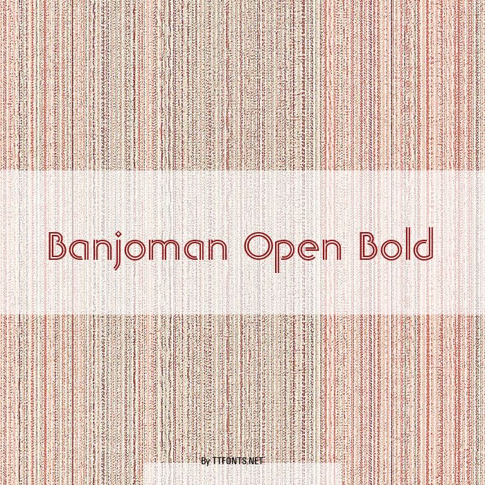 Banjoman Open Bold example