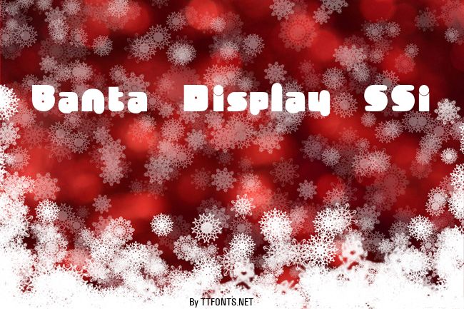 Banta Display SSi example